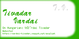 tivadar vardai business card